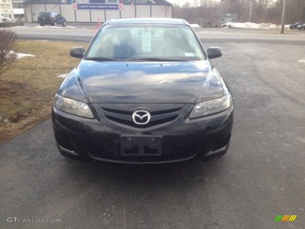 2007 MAZDA6 s Touring Sedan - Onyx Black / Black photo #2