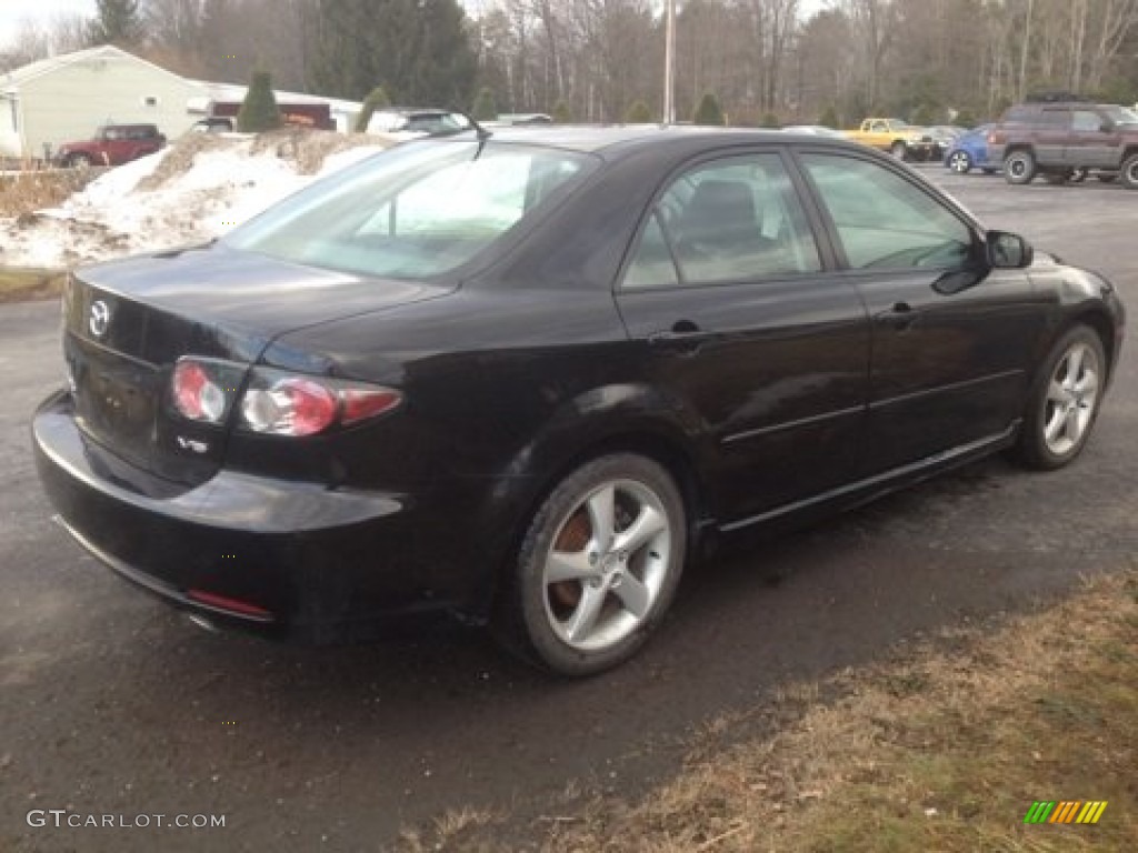 2007 MAZDA6 s Touring Sedan - Onyx Black / Black photo #4