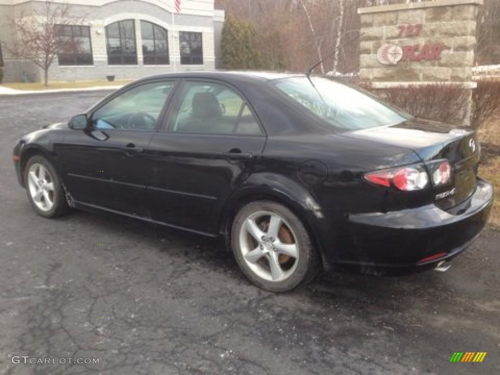 2007 MAZDA6 s Touring Sedan - Onyx Black / Black photo #6