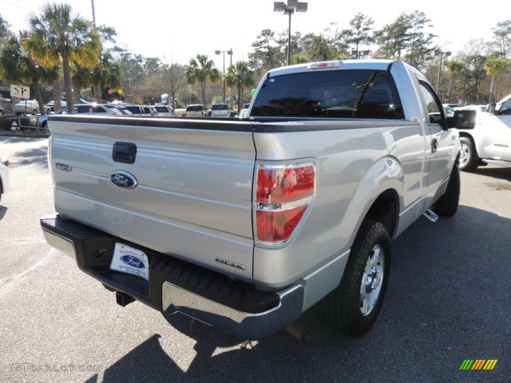 2011 F150 XLT Regular Cab - Ingot Silver Metallic / Steel Gray photo #9