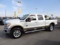 2013 White Platinum Tri-Coat Ford F250 Super Duty Lariat Crew Cab 4x4  photo #3