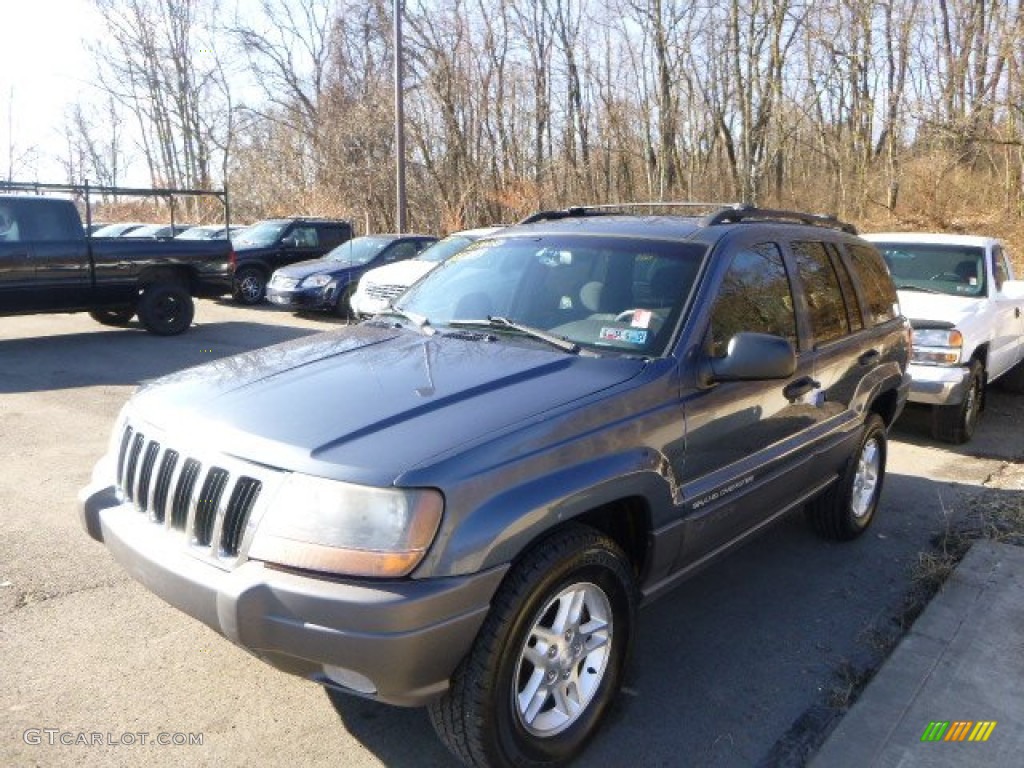 2001 Grand Cherokee Laredo 4x4 - Steel Blue Pearl / Agate photo #1