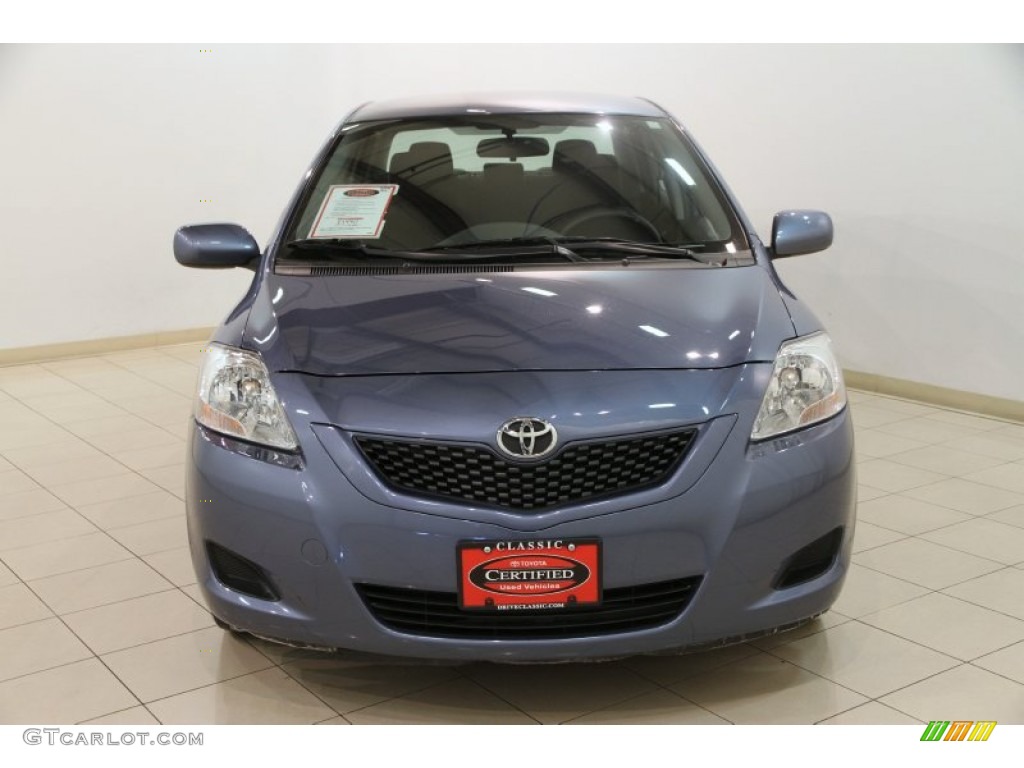 2012 Yaris Sedan - Pacific Blue Metallic / Dark Gray photo #2