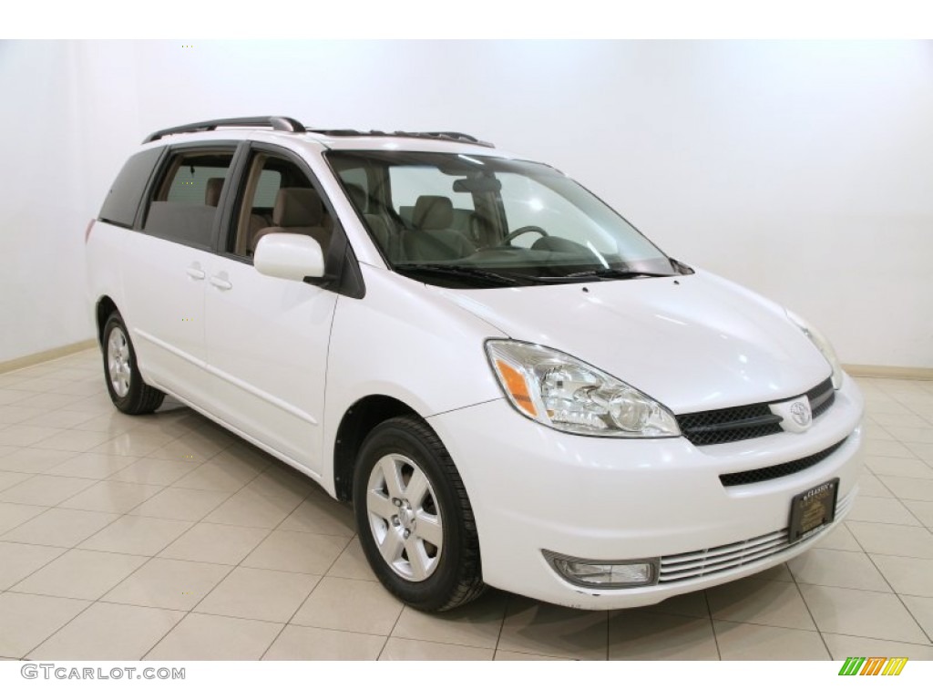 2005 Sienna XLE - Natural White / Taupe photo #1