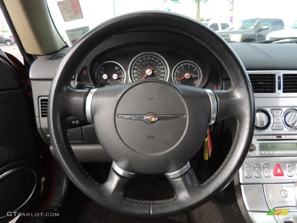 2004 Chrysler Crossfire Limited Coupe Dark Slate Gray Steering Wheel Photo #89852759
