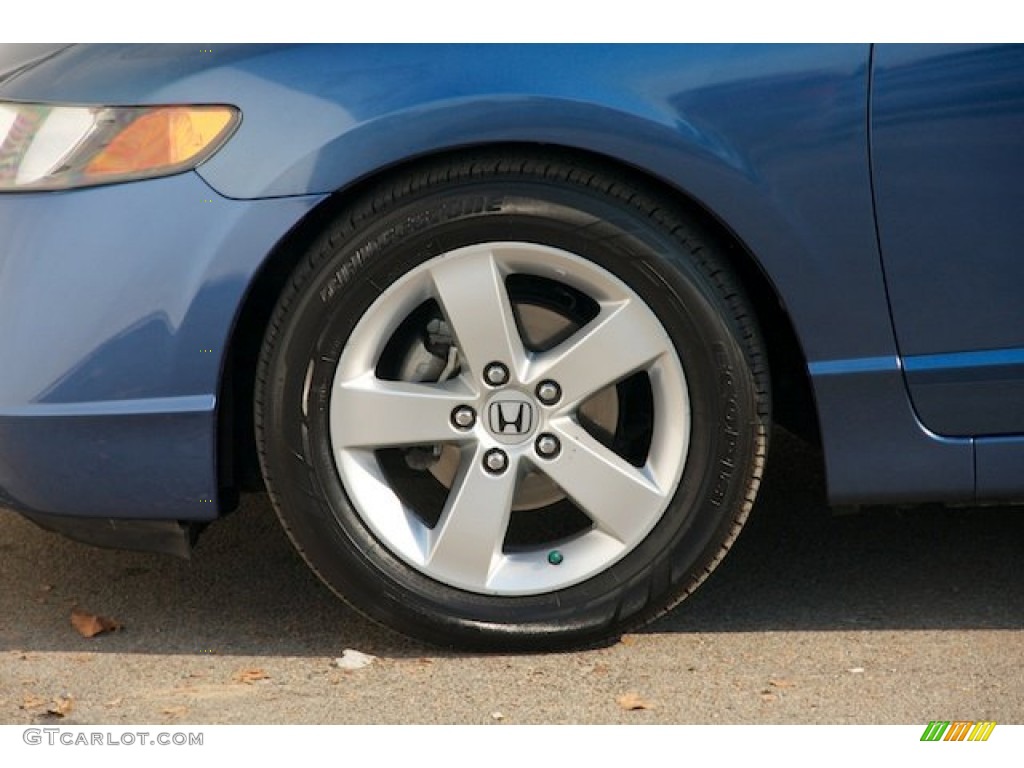 2008 Civic EX Sedan - Atomic Blue Metallic / Gray photo #29