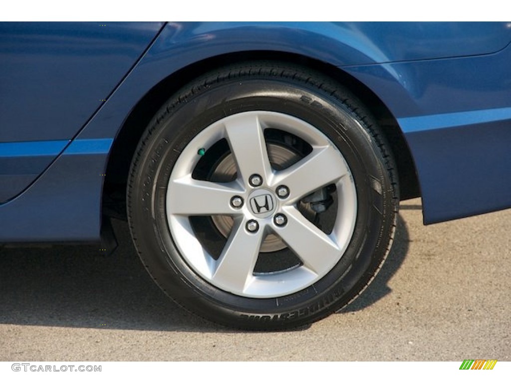 2008 Civic EX Sedan - Atomic Blue Metallic / Gray photo #30