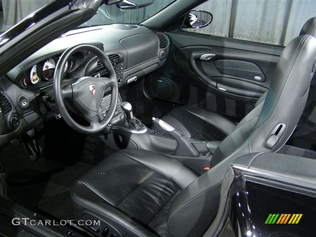 2005 911 Turbo S Cabriolet - Black / Black photo #6