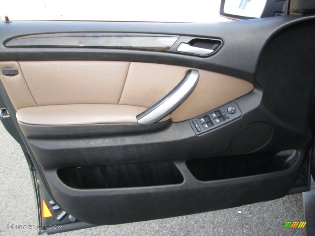 2005 BMW X5 3.0i Truffle Brown Door Panel Photo #89854571