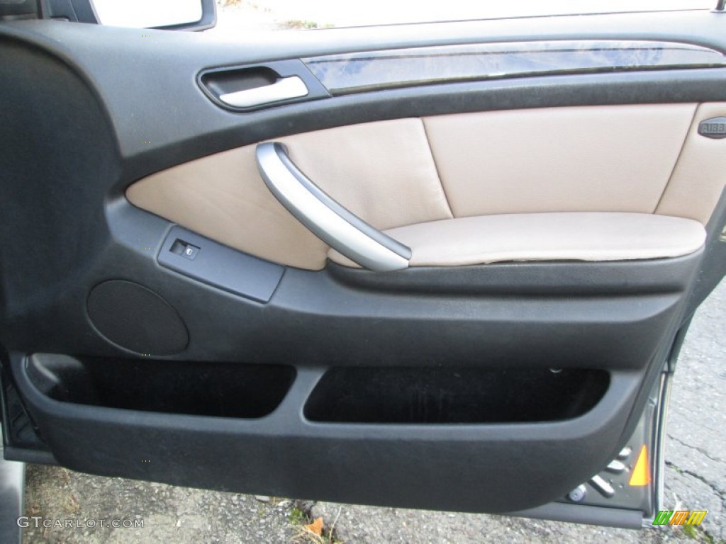 2005 BMW X5 3.0i Truffle Brown Door Panel Photo #89854589