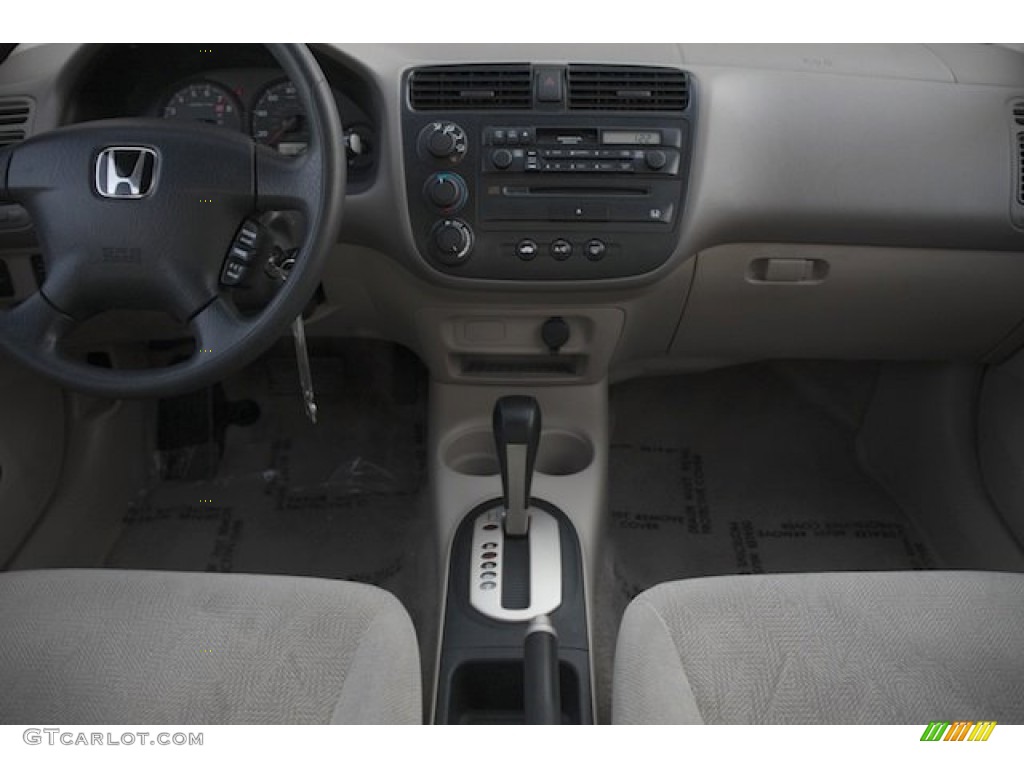 2001 Civic LX Sedan - Clover Green / Beige photo #5