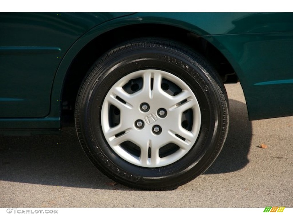 2001 Civic LX Sedan - Clover Green / Beige photo #29