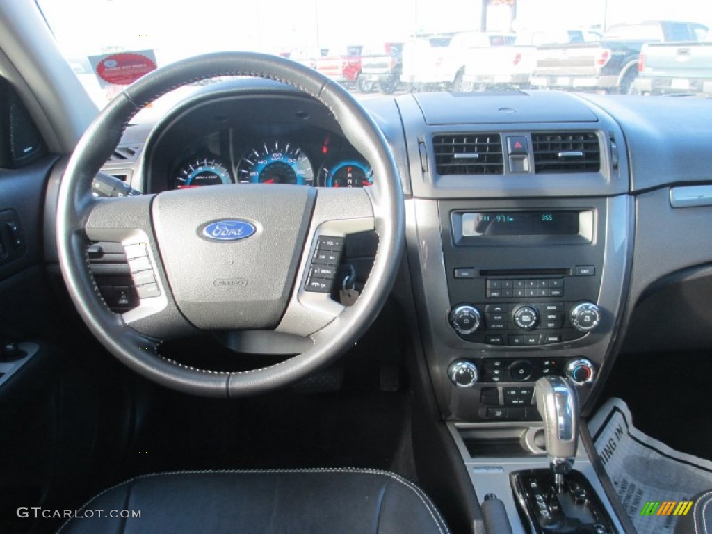 2012 Ford Fusion Sport AWD Charcoal Black Dashboard Photo #89856572