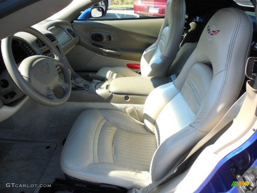 2004 Corvette Convertible - LeMans Blue Metallic / Light Oak photo #4