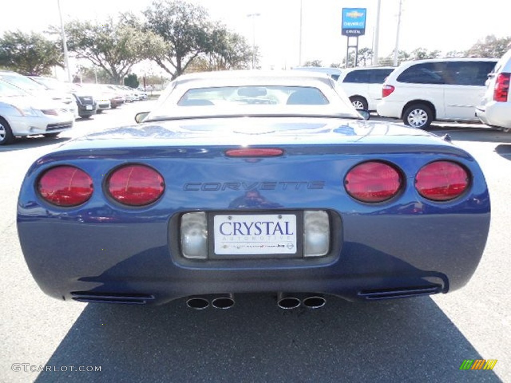2004 Corvette Convertible - LeMans Blue Metallic / Light Oak photo #6