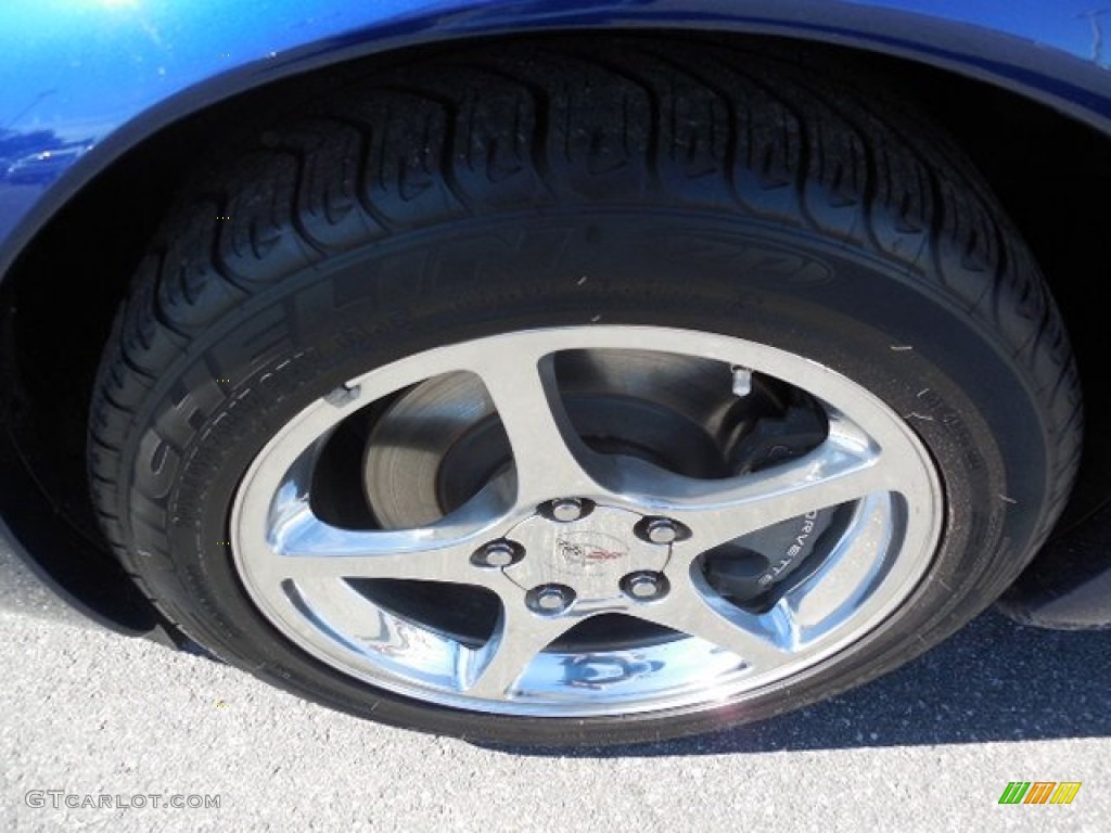 2004 Corvette Convertible - LeMans Blue Metallic / Light Oak photo #13