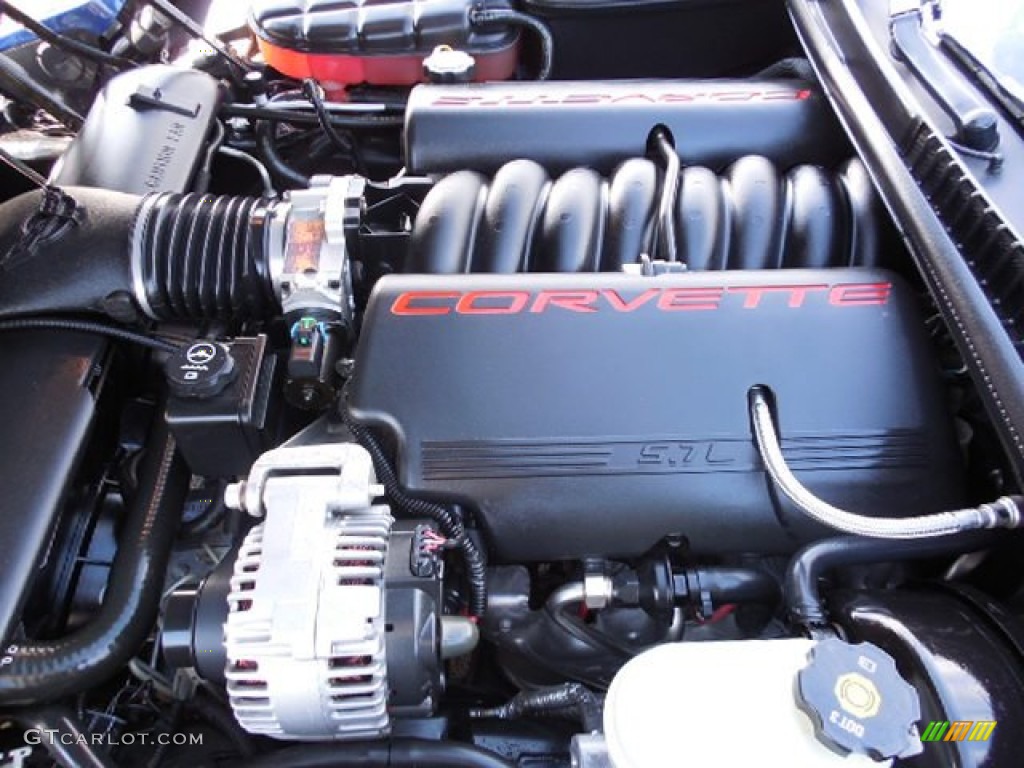 2004 Corvette Convertible - LeMans Blue Metallic / Light Oak photo #15