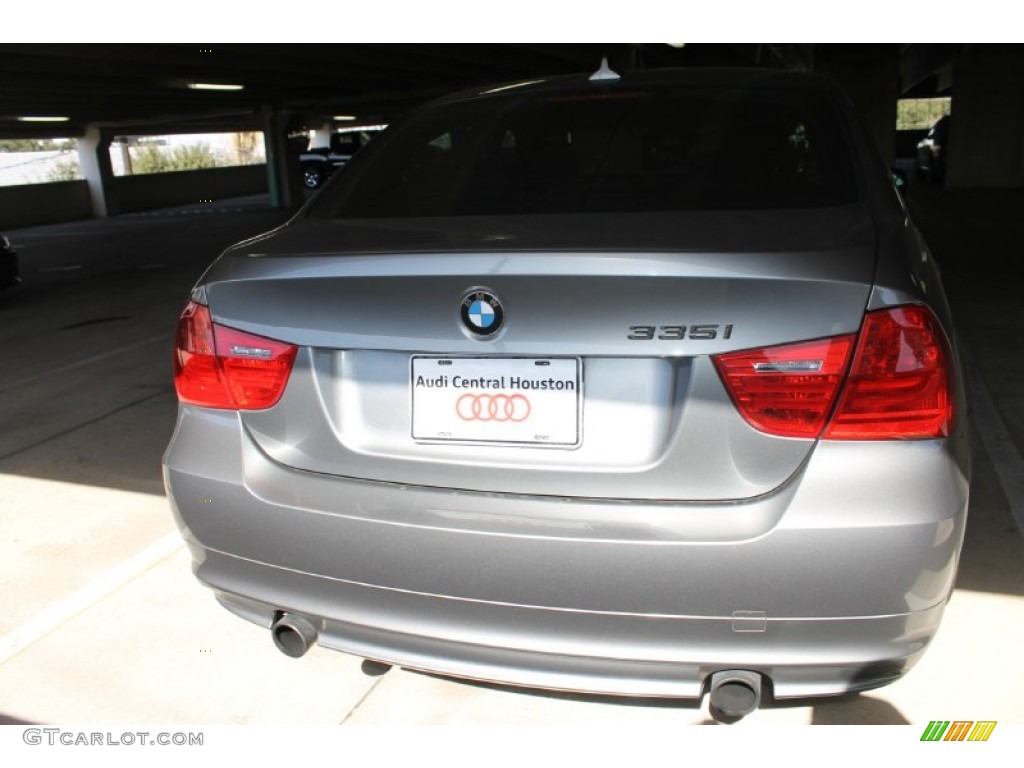 2009 3 Series 335i Sedan - Space Grey Metallic / Black photo #7