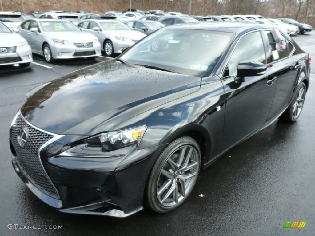 Obsidian Black 2014 Lexus IS 250 F Sport AWD Exterior Photo #89860375