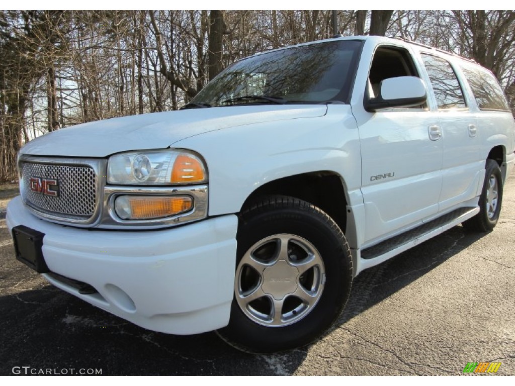 2002 Yukon XL Denali AWD - Summit White / Sandstone photo #1