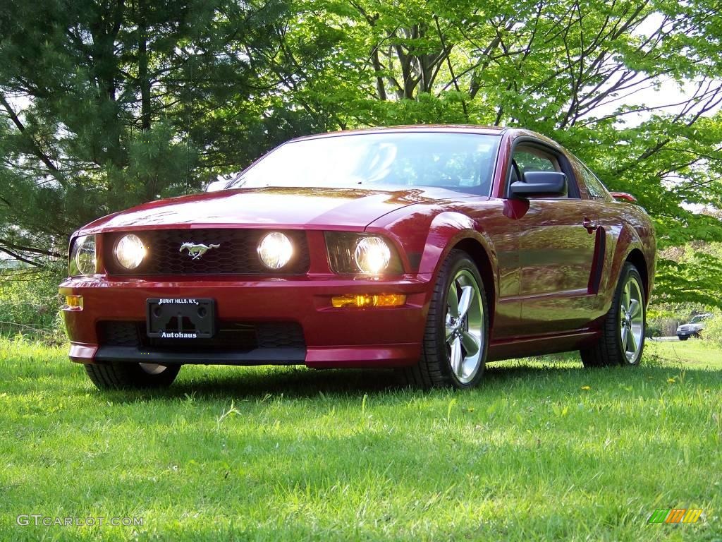 2007 Mustang GT Premium Coupe - Redfire Metallic / Black/Dove Accent photo #1