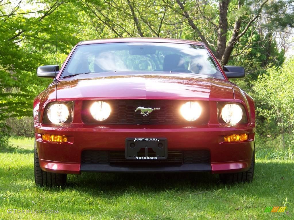 2007 Mustang GT Premium Coupe - Redfire Metallic / Black/Dove Accent photo #2