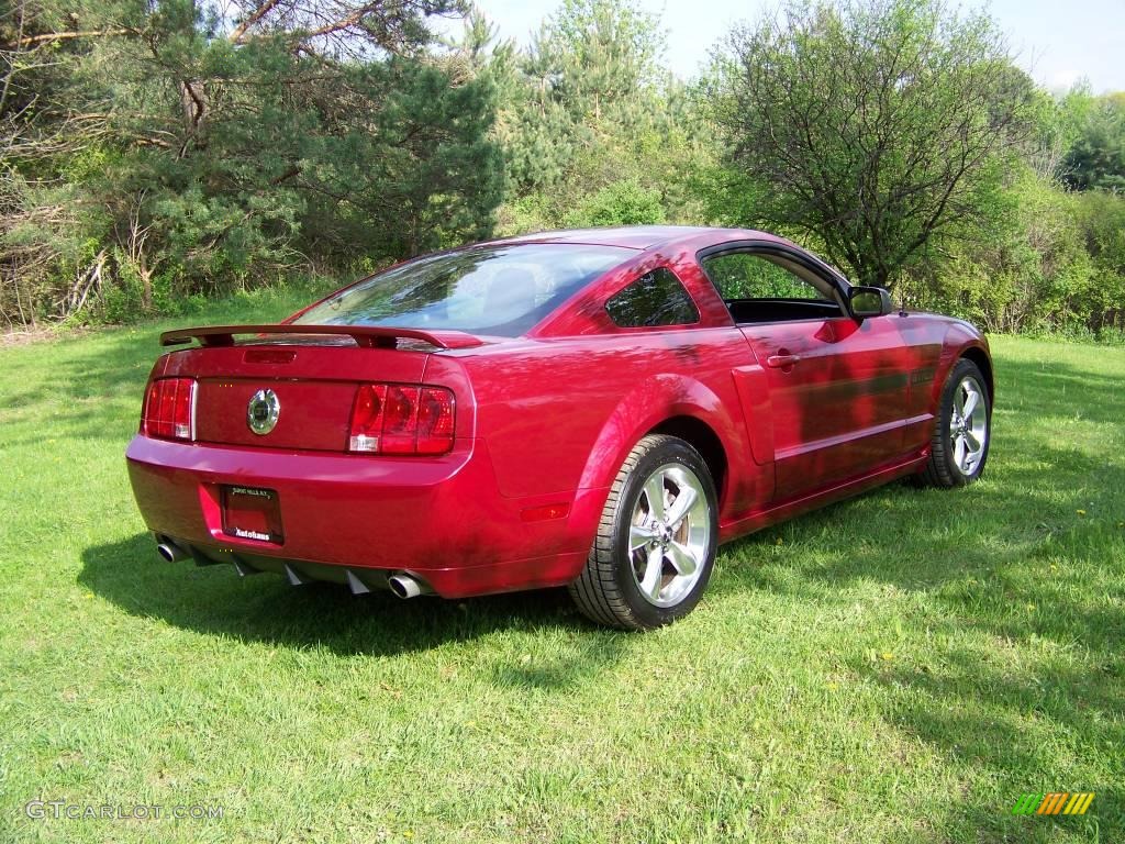 2007 Mustang GT Premium Coupe - Redfire Metallic / Black/Dove Accent photo #5