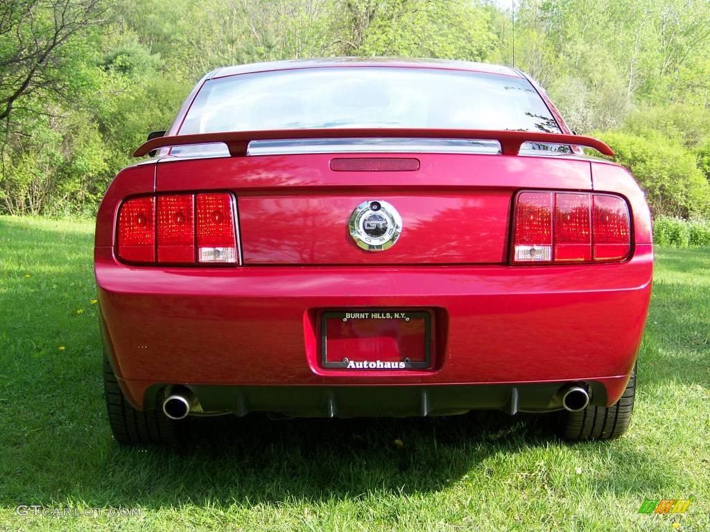 2007 Mustang GT Premium Coupe - Redfire Metallic / Black/Dove Accent photo #6
