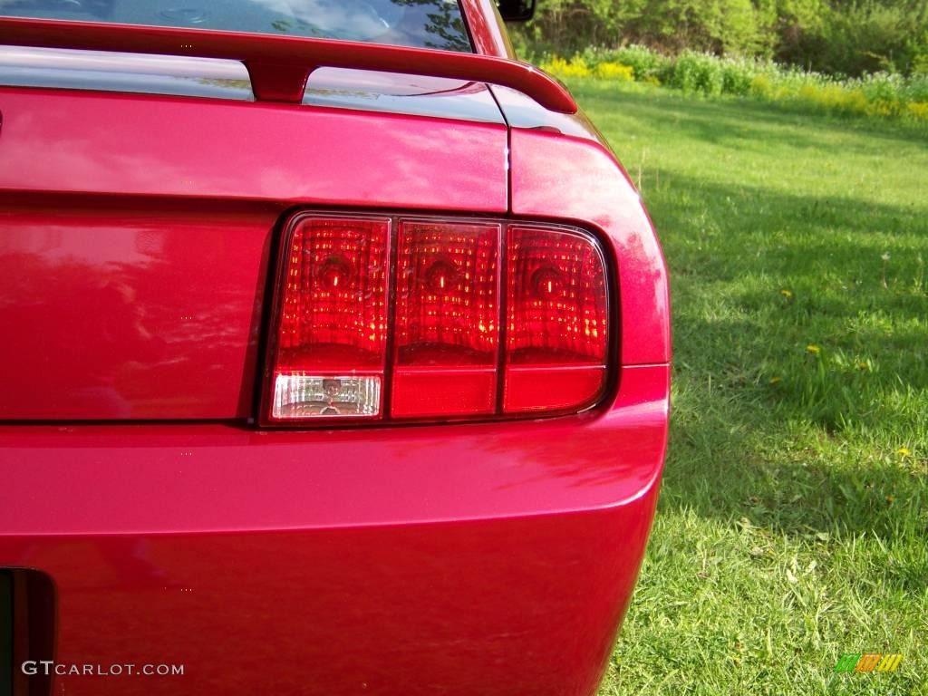 2007 Mustang GT Premium Coupe - Redfire Metallic / Black/Dove Accent photo #16