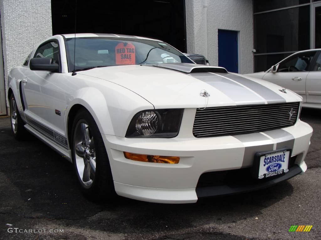 2007 Mustang Shelby GT Coupe - Performance White / Dark Charcoal photo #3