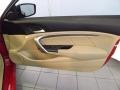 Ivory 2009 Honda Accord EX-L Coupe Door Panel