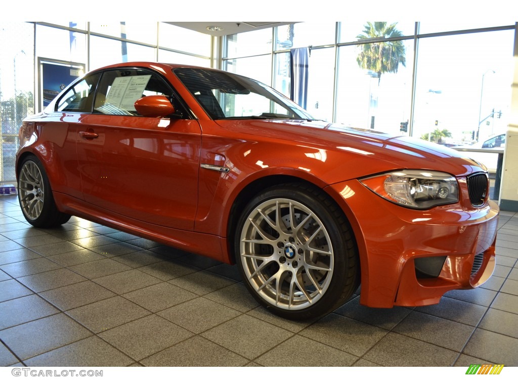 2011 1 Series M Coupe - Valencia Orange Metallic / Black photo #2