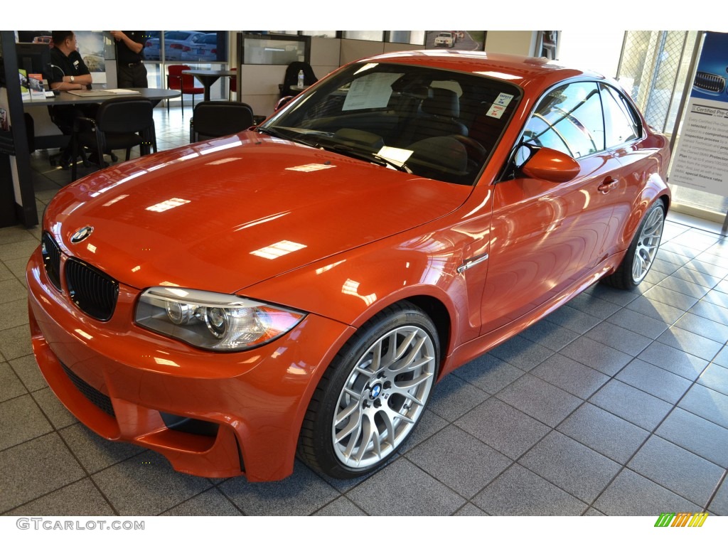 Valencia Orange Metallic 2011 BMW 1 Series M Coupe Exterior Photo #89864570