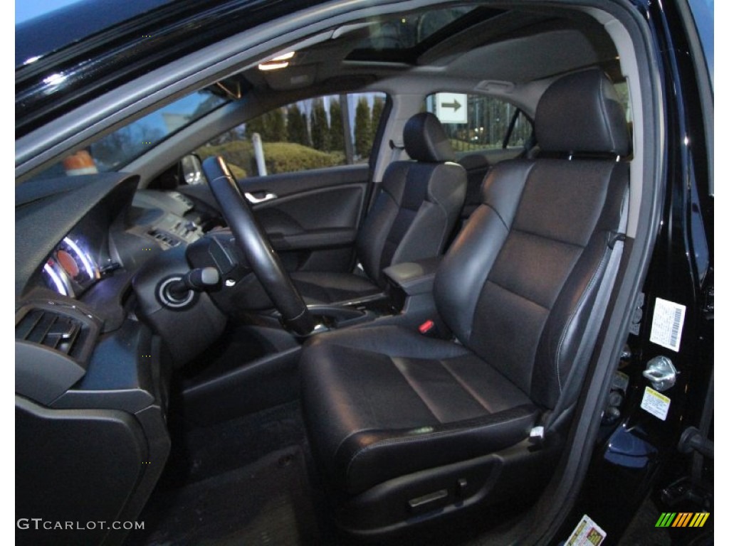 Ebony Interior 2012 Acura TSX Sedan Photo #89865161