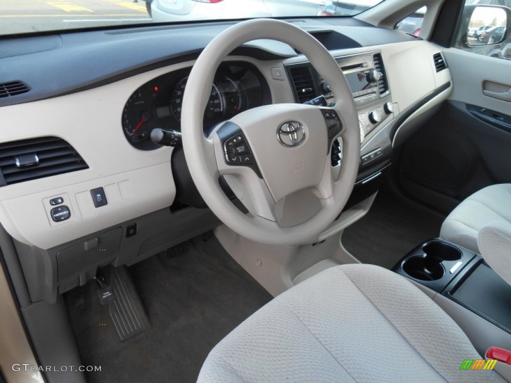 Bisque Interior 2011 Toyota Sienna LE Photo #89866579