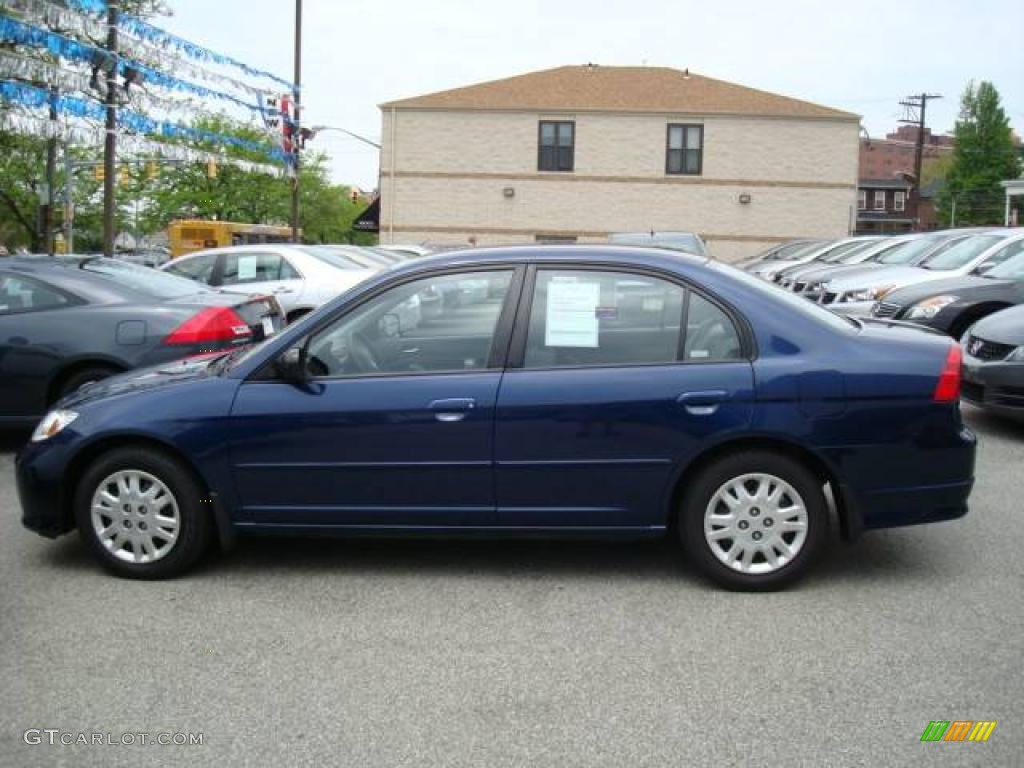 2007 Civic LX Sedan - Royal Blue Pearl / Gray photo #1