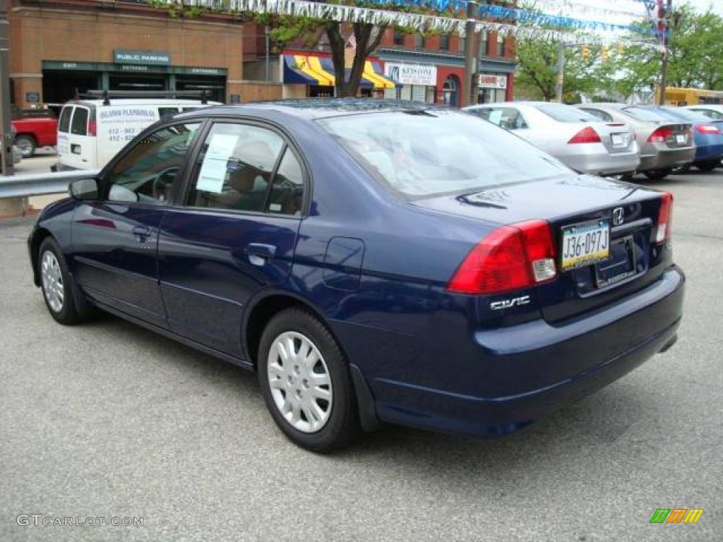 2007 Civic LX Sedan - Royal Blue Pearl / Gray photo #2