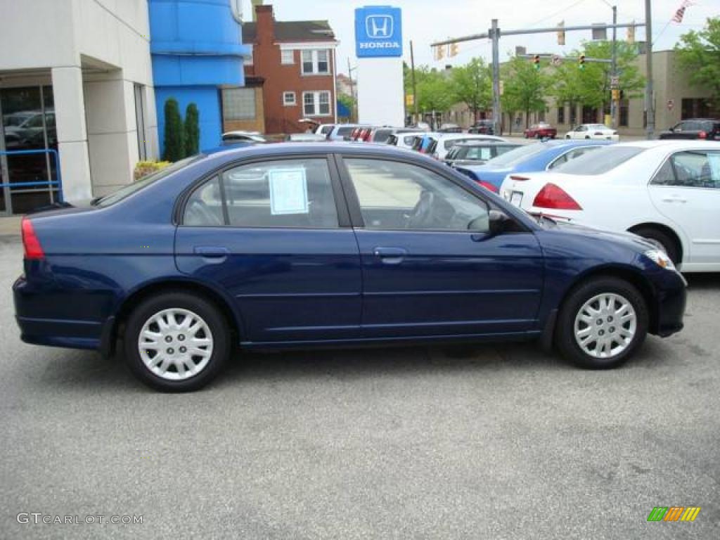 2007 Civic LX Sedan - Royal Blue Pearl / Gray photo #5
