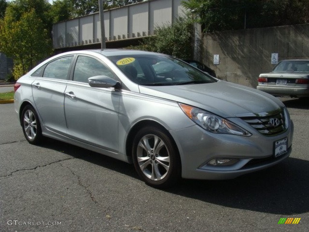 2011 Sonata Limited - Radiant Silver / Gray photo #3