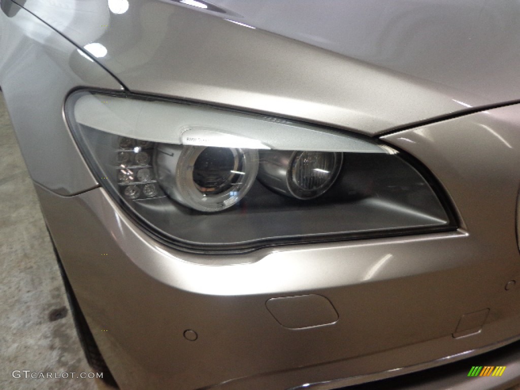 2011 7 Series 750Li xDrive Sedan - Cashmere Silver Metallic / Oyster/Black Nappa Leather photo #3