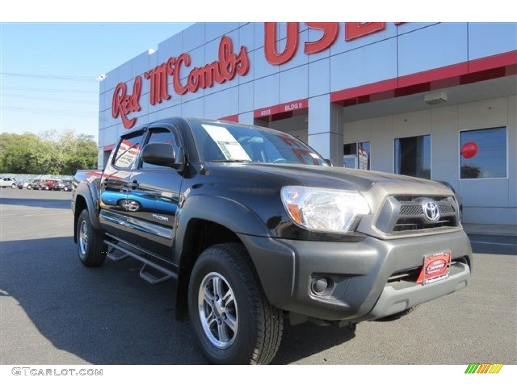 2012 Tacoma V6 Prerunner Double Cab - Black / Graphite photo #1