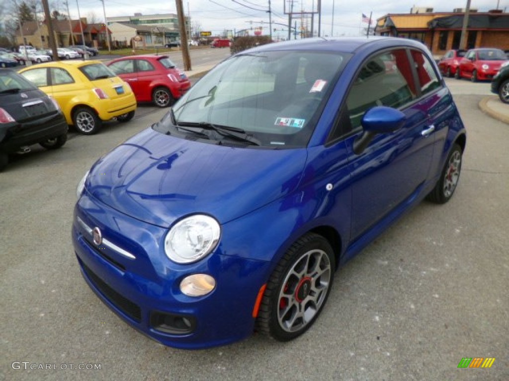 Azzurro (Blue) 2012 Fiat 500 Sport Exterior Photo #89871166