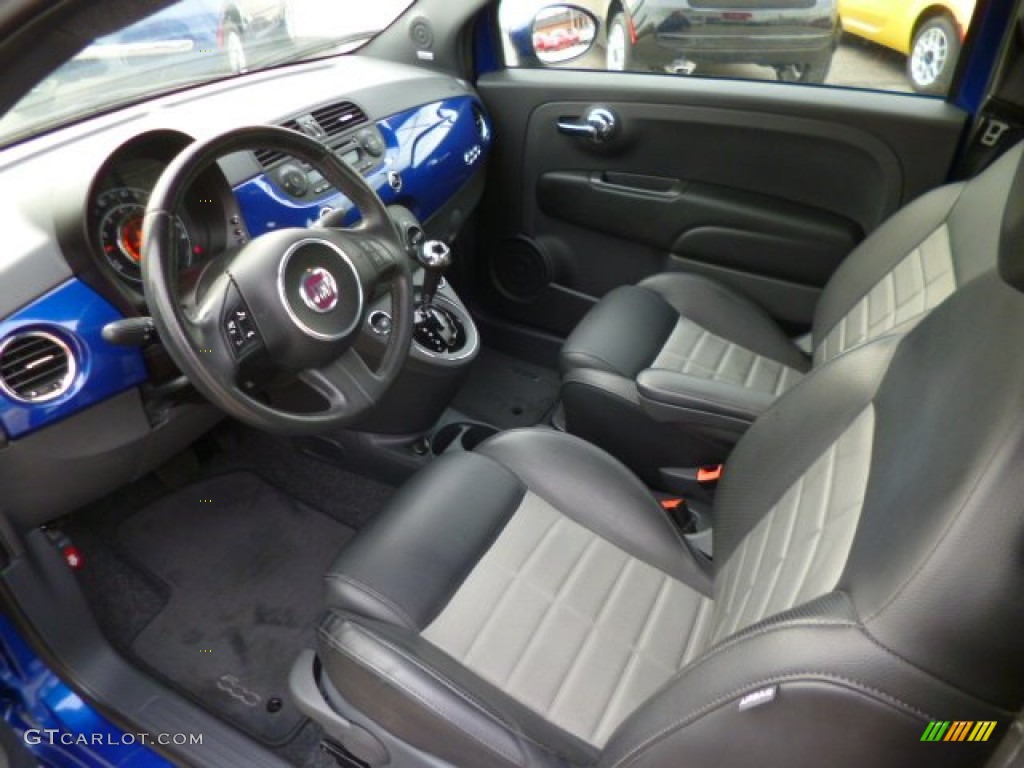 2012 500 Sport - Azzurro (Blue) / Sport Tessuto Nero/Nero (Black/Black) photo #12