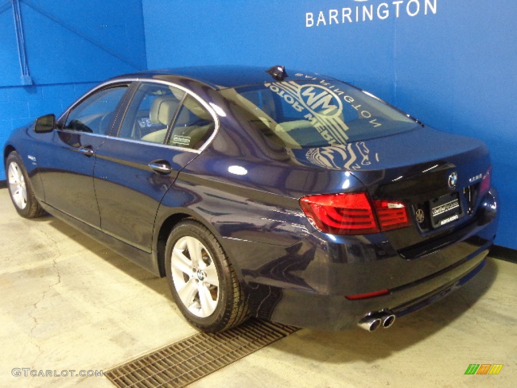 2012 5 Series 528i xDrive Sedan - Imperial Blue Metallic / Oyster/Black photo #11