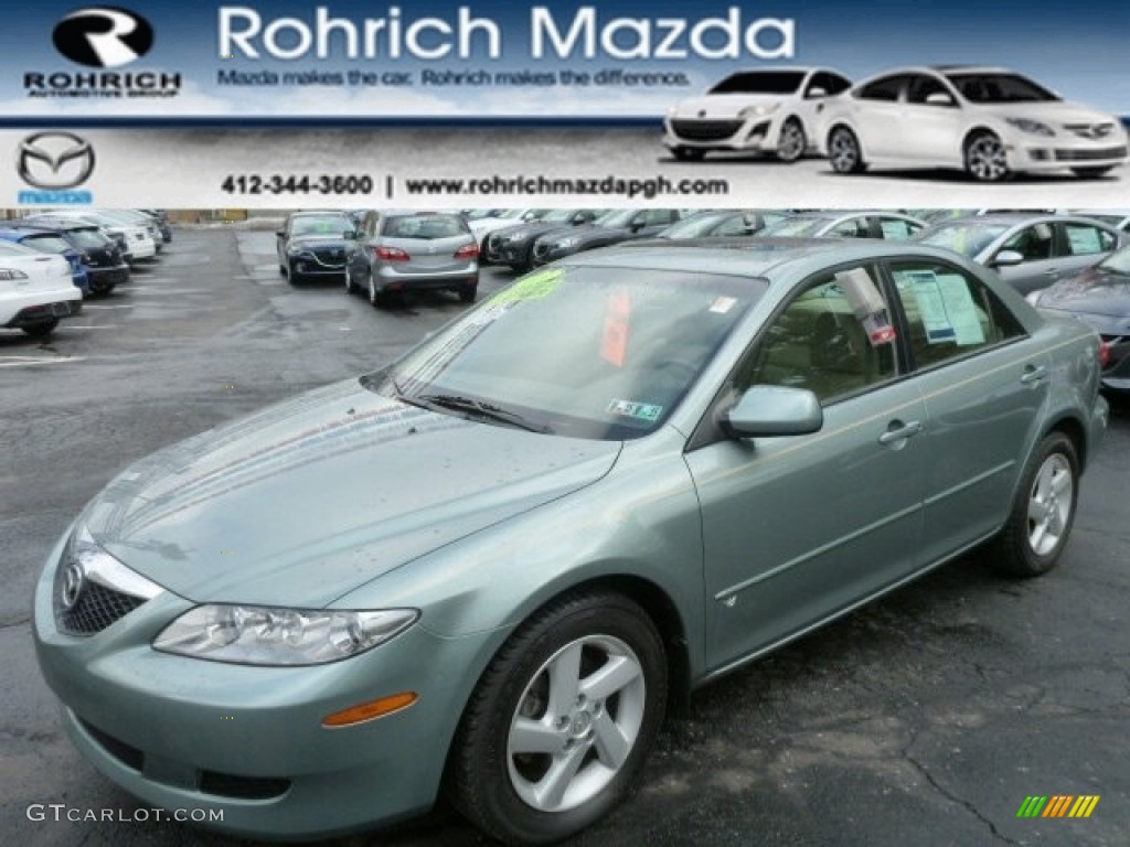 2003 MAZDA6 s Sedan - Sepang Green Metallic / Beige photo #1