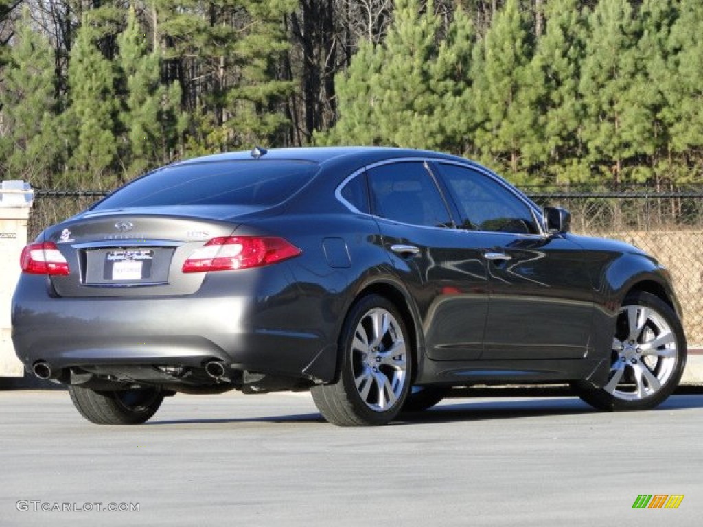 2011 M 37 S Sedan - Storm Front Gray / Graphite photo #4