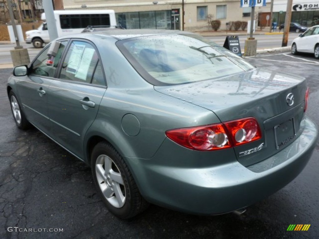 2003 MAZDA6 s Sedan - Sepang Green Metallic / Beige photo #10