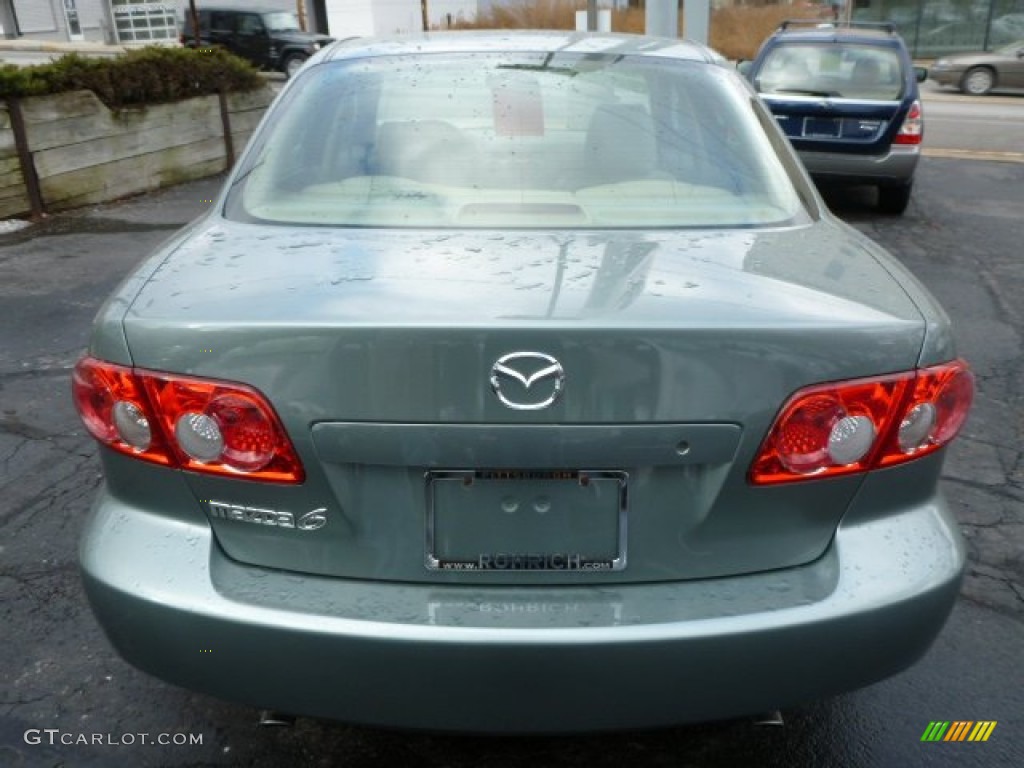 2003 MAZDA6 s Sedan - Sepang Green Metallic / Beige photo #11