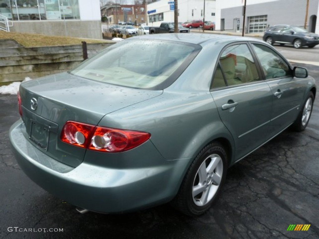 2003 MAZDA6 s Sedan - Sepang Green Metallic / Beige photo #12