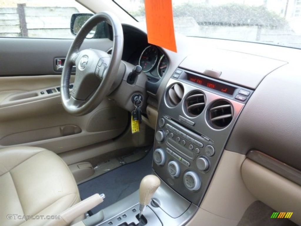 2003 MAZDA6 s Sedan - Sepang Green Metallic / Beige photo #15
